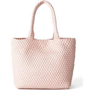 Woven Tote Bag for Women A - Pink